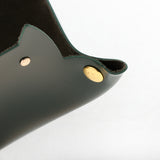 Max Cartoon Cat Key Storage Tray Change Organizer PU Leather Catchall Atrovirens
