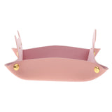 Max Cartoon Cat Key Storage Tray Change Organizer PU Leather Catchall Pink