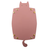 Max Cartoon Cat Key Storage Tray Change Organizer PU Leather Catchall Pink