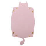 Max Cartoon Cat Key Storage Tray Change Organizer PU Leather Catchall Pink