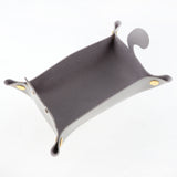 Max Cartoon Cat Key Storage Tray Change Organizer PU Leather Catchall Gray