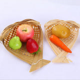 Max Bamboo Tray Bamboo Serving Plate Platter Fruit Vegetable Bread 21X18cm