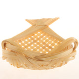 Max Bamboo Tray Bamboo Serving Plate Platter Fruit Vegetable Bread 21X18cm
