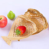 Max Bamboo Tray Bamboo Serving Plate Platter Fruit Vegetable Bread 21X18cm