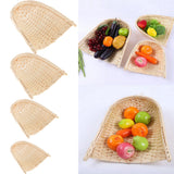 Max wicker Tray wicker Serving Plate Platter Fruit Vegetable Bread 17X17cm