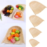 Max wicker Tray wicker Serving Plate Platter Fruit Vegetable Bread 17X17cm