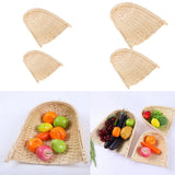 Max wicker Tray wicker Serving Plate Platter Fruit Vegetable Bread 17X17cm