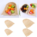 Max wicker Tray wicker Serving Plate Platter Fruit Vegetable Bread 17X17cm