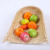 Max wicker Tray wicker Serving Plate Platter Fruit Vegetable Bread 23X23cm