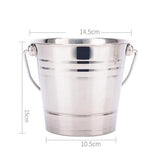 Max Portable Stainless Steel Ice Bucket Champagne Wine Beer Cooler Home Bar 2L