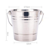 Max Portable Stainless Steel Ice Bucket Champagne Wine Beer Cooler Home Bar 2.5L