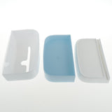 Maxbell 1 Piece Oval Double Tissue Box Holder Paper Container for Home Decor Blue