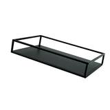 Max Desktop Geometric Line Storage Tray Cake Dessert Fruit Plate Black 30x20x5cm