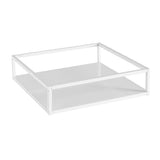 Max Desktop Geometric Line Storage Tray Cake Dessert Fruit Plate White 20x20x5cm