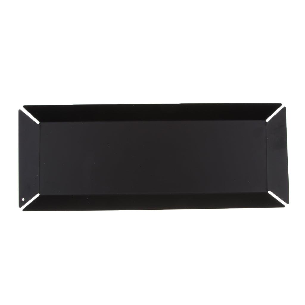 Maxbell Iron Fruits Cosmetic Jewelry Towel Coffee Tea Serving Tray Black Rectangle