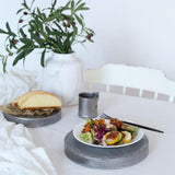 Maxbell round tray cake dessert coffee plate decorating photography ring tray M - Aladdin Shoppers