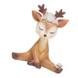 Maxbell Mini Simulated Deer Ornaments Home Garden Car Decoration Ornament Shy - Aladdin Shoppers