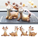 Maxbell Mini Simulated Deer Ornaments Home Garden Car Decoration Ornament Shy - Aladdin Shoppers