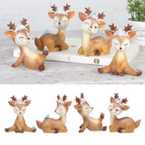 Maxbell Mini Simulated Deer Ornaments Home Garden Car Decoration Ornament Shy - Aladdin Shoppers