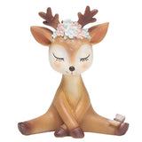 Maxbell Mini Simulated Deer Ornaments Home Garden Car Decoration Ornament Shy - Aladdin Shoppers
