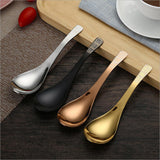 Max Stainless Steel Soup Spoon Coffee Tea Table Bouillon Spoon Silver