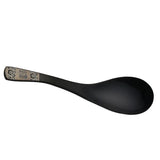 Max Stainless Steel Soup Spoon Coffee Tea Table Bouillon Spoon Black