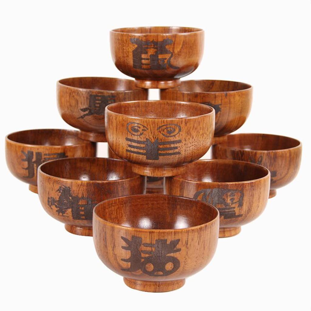 Max Wooden Salad Bowl/Rice Miso Soup Bowl/Rice Bowl/Decorative Bowl sheep