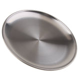 Max stainless steel shallow dish barbecue plate fruit plate dinner plate 14cm