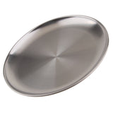 Max stainless steel shallow dish barbecue plate fruit plate dinner plate 14cm