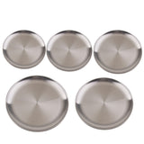 Max stainless steel shallow dish barbecue plate fruit plate dinner plate 14cm