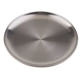 Max stainless steel shallow dish barbecue plate fruit plate dinner plate 14cm