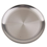Max stainless steel shallow dish barbecue plate fruit plate dinner plate 14cm