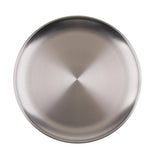 Max stainless steel shallow dish barbecue plate fruit plate dinner plate 17cm