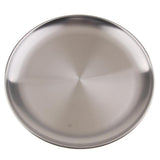 Max stainless steel shallow dish barbecue plate fruit plate dinner plate 17cm