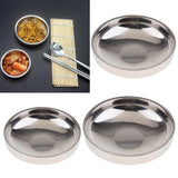 Max Stainless Steel Double Wall Seasoning Dish Sauce Vinegar Dipping Bowl 9cm