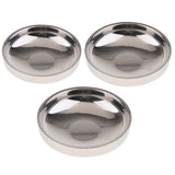Max Stainless Steel Double Wall Seasoning Dish Sauce Vinegar Dipping Bowl 9cm
