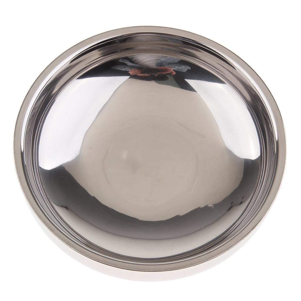 Max Stainless Steel Double Wall Seasoning Dish Sauce Vinegar Dipping Bowl 11.5cm
