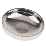 Max Stainless Steel Double Wall Seasoning Dish Sauce Vinegar Dipping Bowl 11.5cm