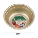 Max Korean Style Yellow Aluminum Mixing Bowl Korean Style Nesting Bowl 18cm