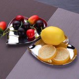 Max Stainless Steel Fruit Tray Desktop Storage Tray Hotel Serving Tray Heart
