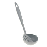 Max 2 In 1 Wheat Straw Soup Spoon With Filter Long Handle Colander Skimmer Blue