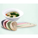 Max 2 In 1 Wheat Straw Soup Spoon With Filter Long Handle Colander Skimmer Blue
