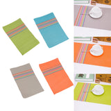 Max European Style Heat-resistant PVC Table Placemats Anti-skid Mat Blue