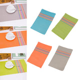 Max European Style Heat-resistant PVC Table Placemats Anti-skid Mat Blue