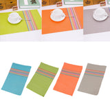 Max European Style Heat-resistant PVC Table Placemats Anti-skid Mat Blue