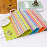 Max European Style Heat-resistant PVC Table Placemats Anti-skid Mat Gray