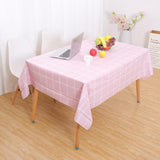 Max PVC Tablecloth Large Rectangle Dinner Table Cove Protector Pink