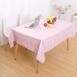 Max PVC Tablecloth Large Rectangle Dinner Table Cove Protector Pink