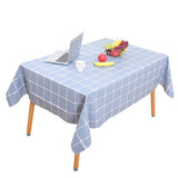 Max PVC Tablecloth Large Rectangle Dinner Table Cove Protector Blue