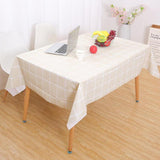Max PVC Tablecloth Large Rectangle Dinner Table Cove Protector Beige
